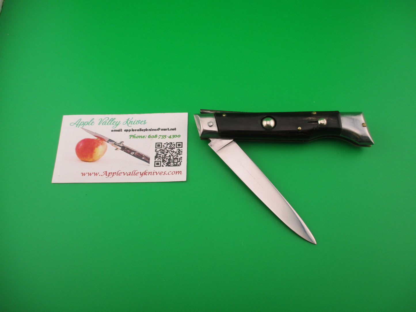 ROSTFREI 20cm Italian Slant Bolster BOBC horn vintage automatic knife