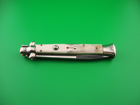 Walts LATAMA Cat 28cm Italian Stiletto Bayonet Blade Honey Cream switchblade