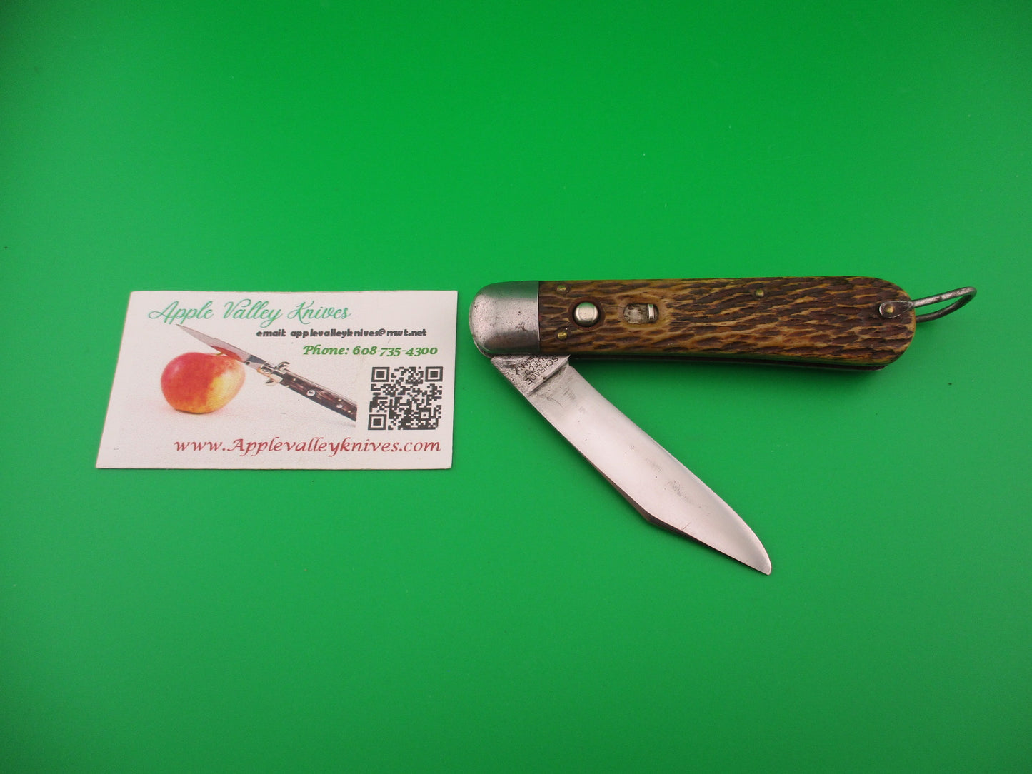 SCHRADE CUT CO M2 Bone WWII Paratrooper Military issue switchblade knife