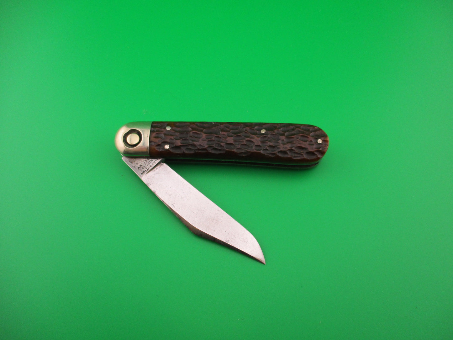 Press Button Knife Co Business model antique automatic knife w ETCH