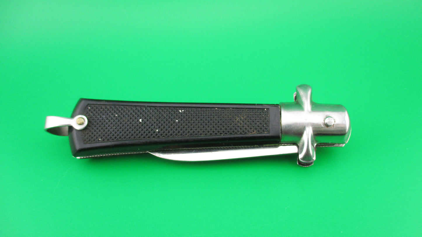 INOX 16cm French Bargeon Automatic knife with Short blade