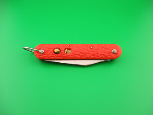 z CAMILLUS vintage MC1 Orange paratrooper automatic knife with hook blade