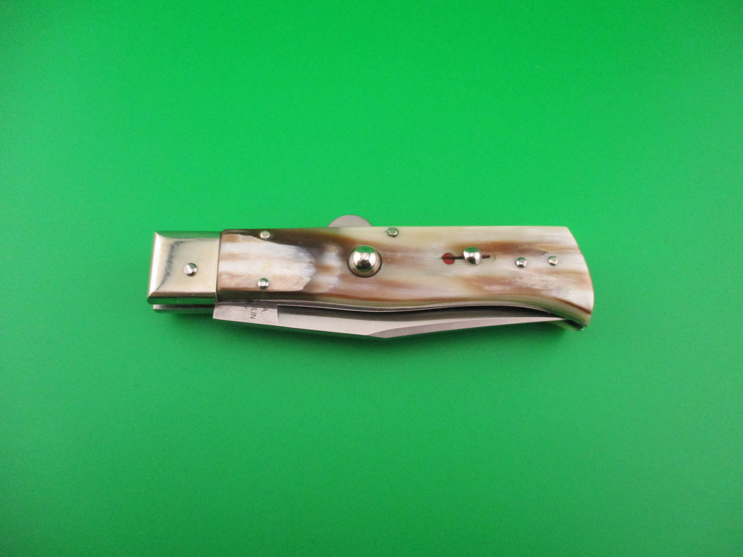 AGA CAMPOLIN ITALY 20cm Italian Humpback Camper light horn automatic knife