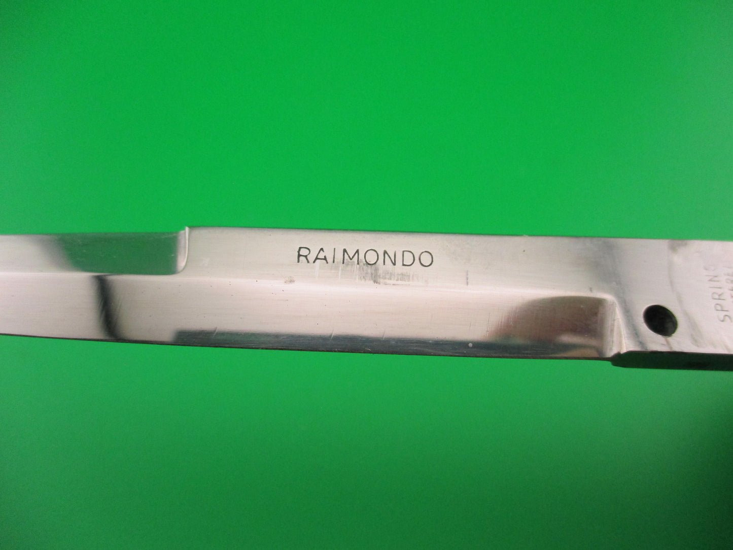 SPRING ROSTFREI 23cm Raimondo Italian Picklock BLACK 1950s vintage switchblade