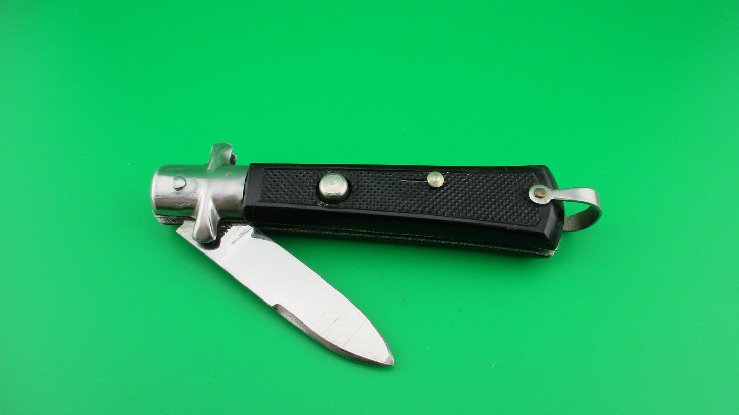 INOX 16cm French Bargeon Automatic knife with Short blade