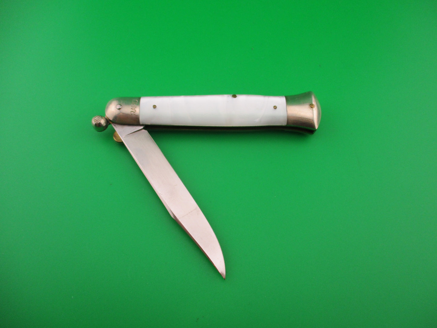RAPID SZL ROSTFREI 19cm Italian Knob open manual Pearlex vintage knife