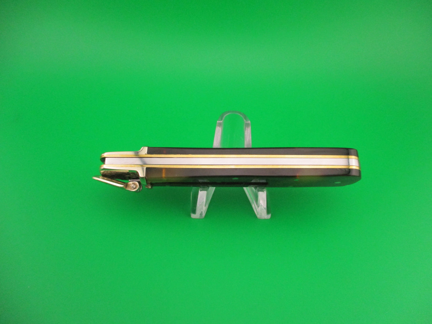 Guardian GERMANY 11cm German Tortoise Lever Etched automatic knife