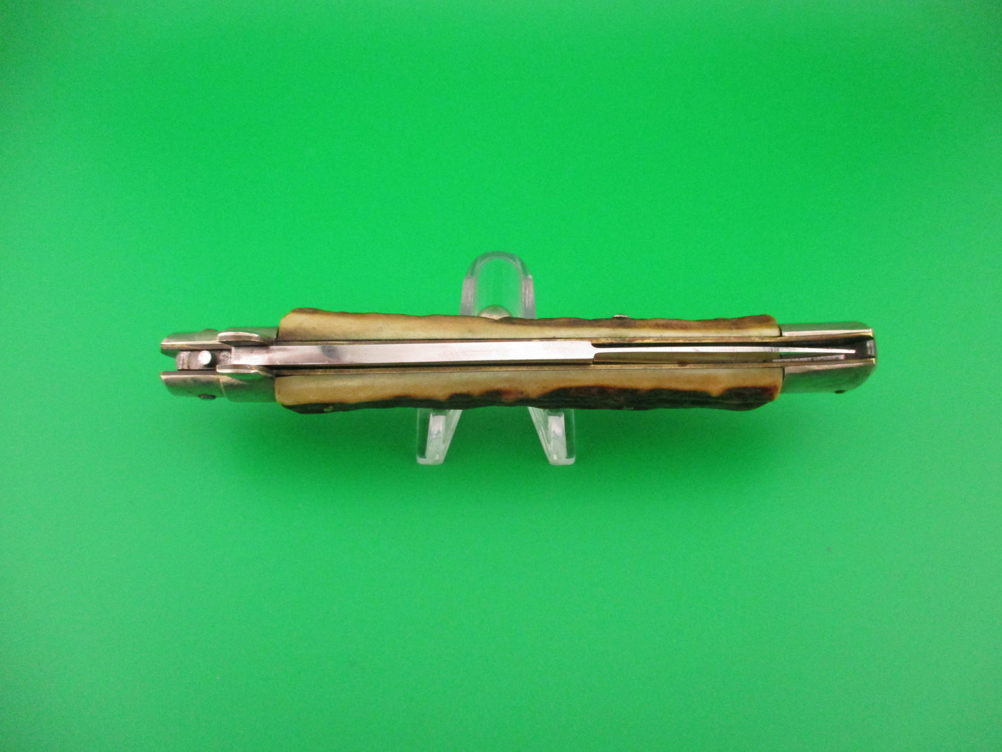 MADE IN ITALY INOX 28cm Italian picklock Stag bayonet 1950s automatic knife