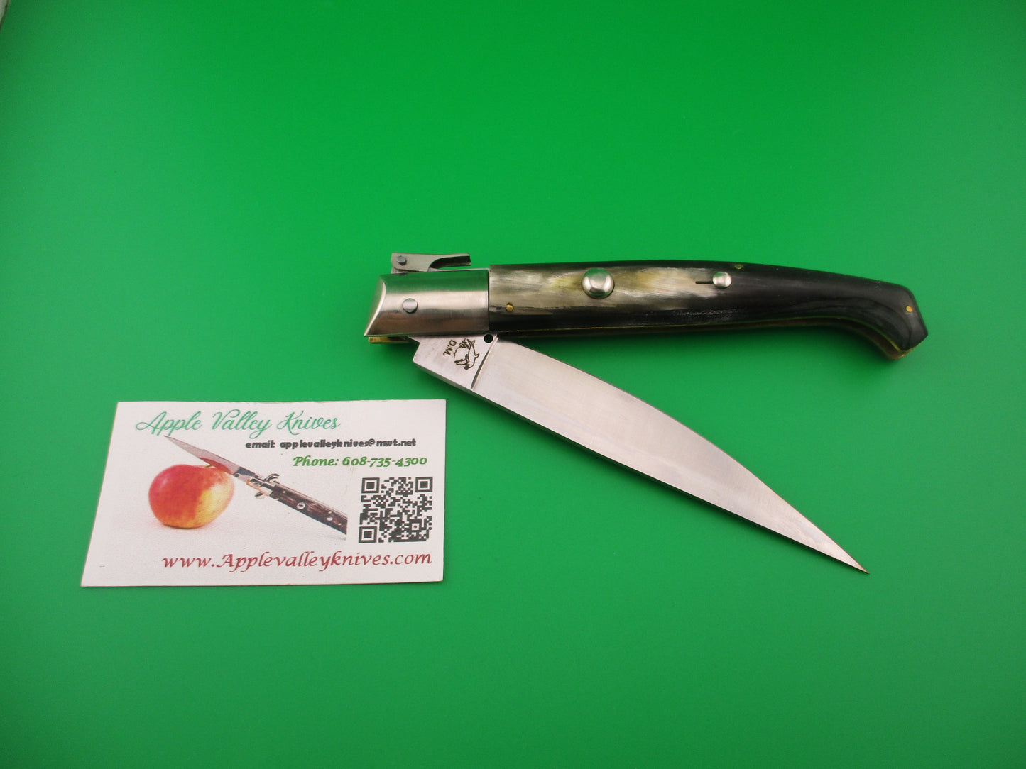 AROSA MANIAGO ITALY D.M. 27cm Italian Pattada Horn fulcrum automatic knife