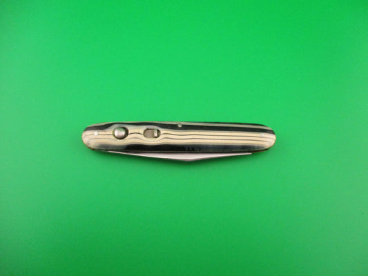 Schrade Cut Co #1404H Single Jack Black & White Celluloid switchblade knife