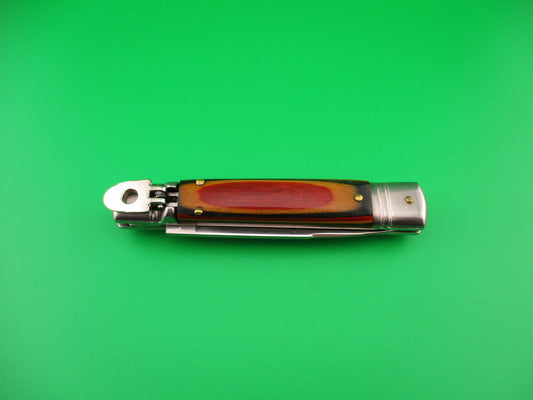 G.O.M Inox 20cm Italian Lever Slimline Frostwood vintage automatic knife