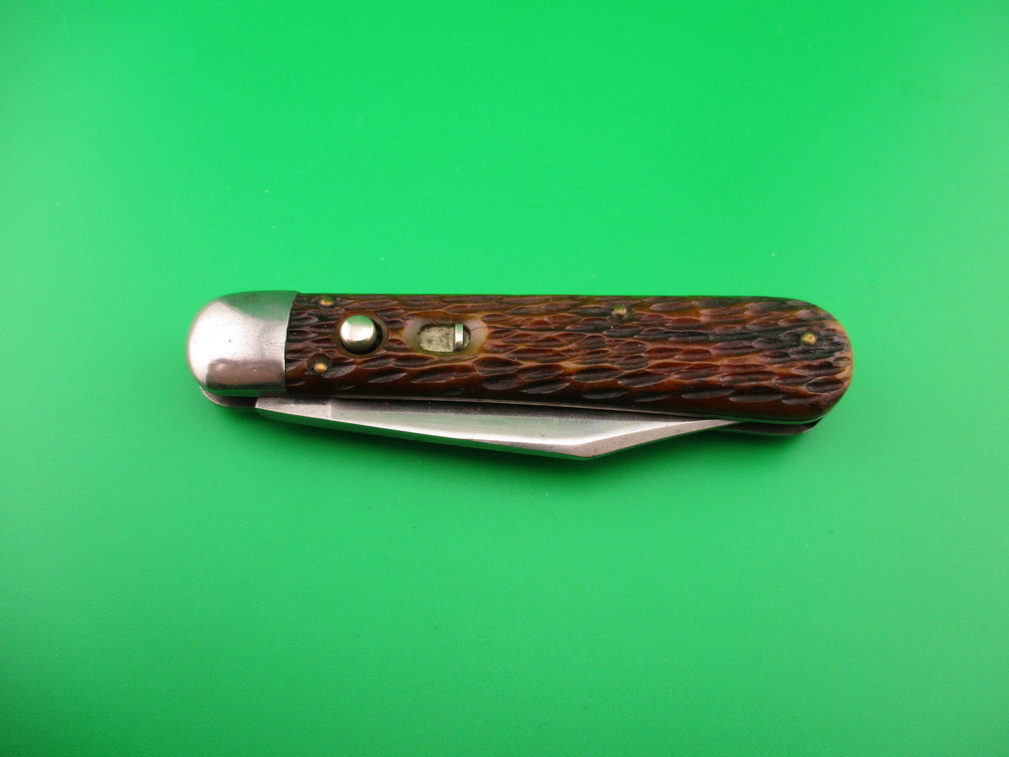 SCHRADE CUT CO 1553 3/4 Scout Jigged bone automatic knife