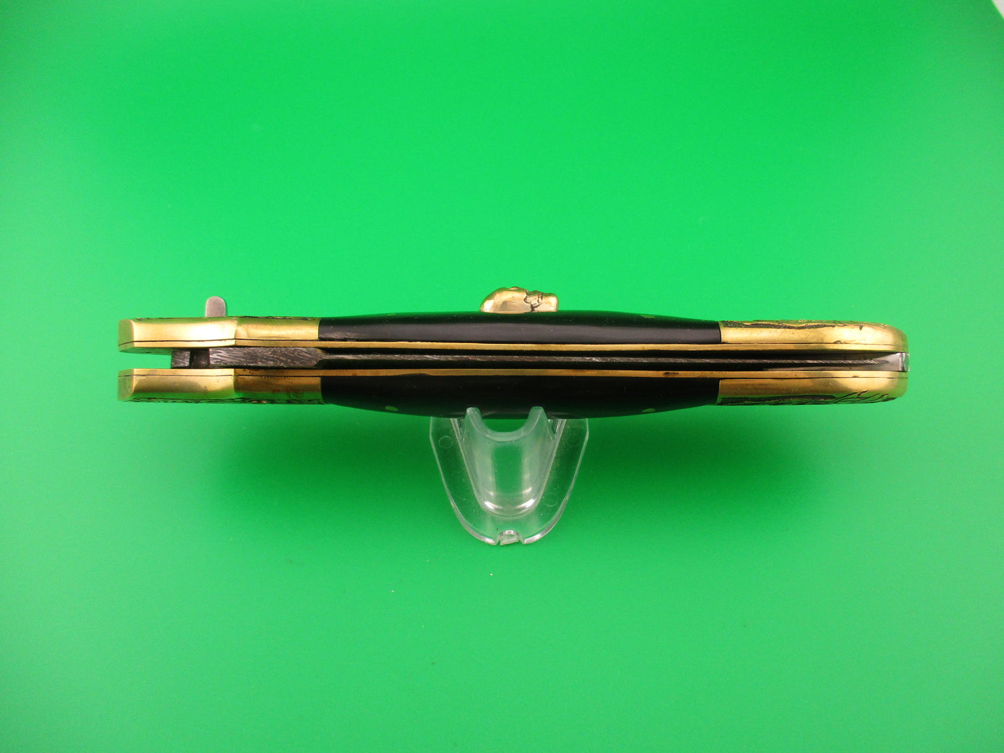 Grim Reaper Skull Button 29cm Custom Automatic Knife by Orang Zaib