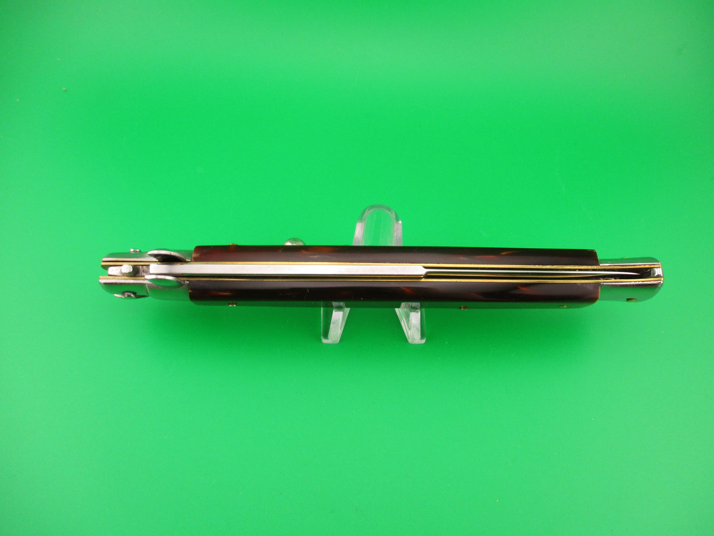 STILETTO ITALY 33cm Italian Swivel bolster Bayonet Copper Acrylic automatic knife
