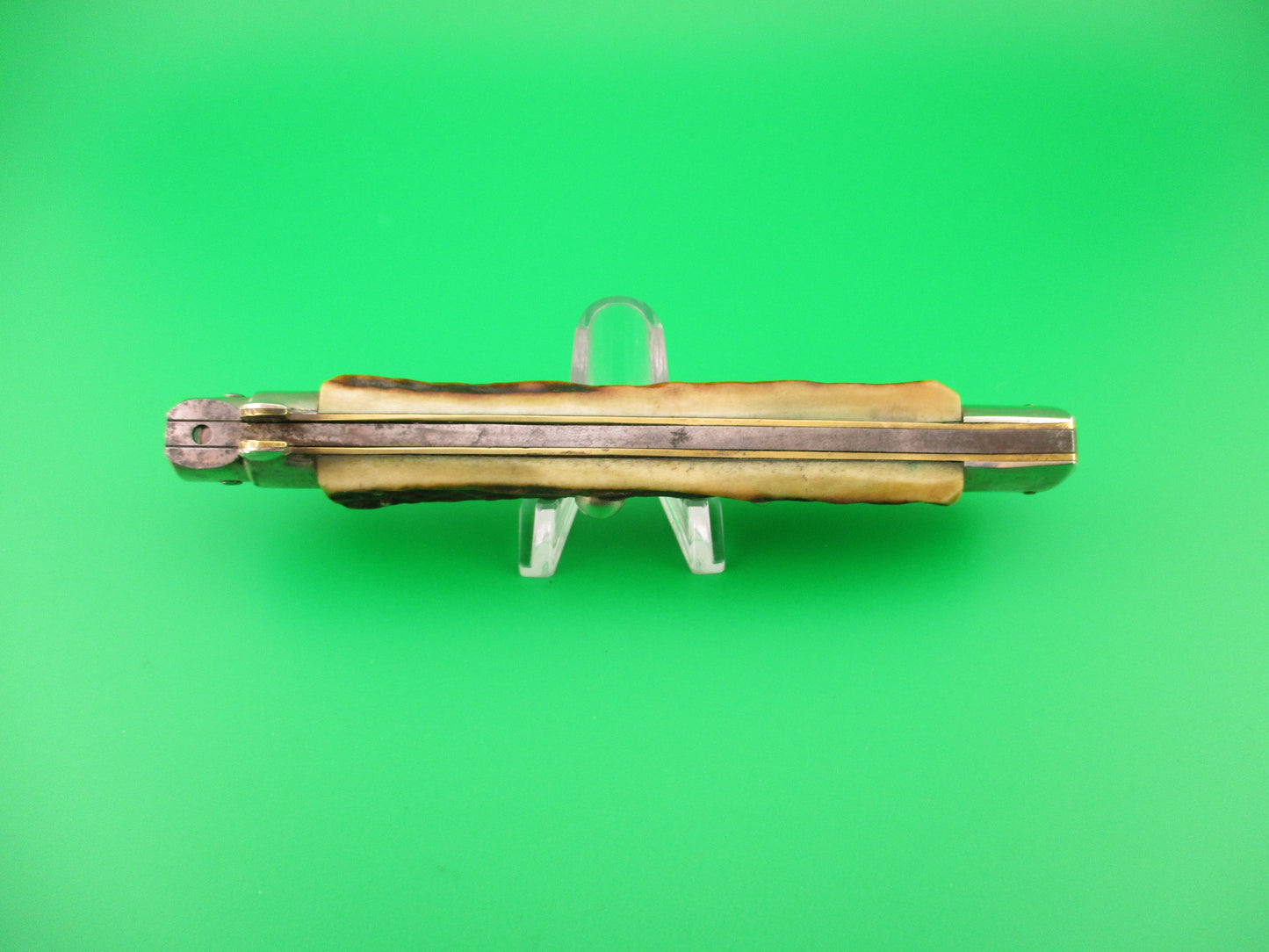 MADE IN ITALY INOX 28cm Italian picklock Stag bayonet 1950s automatic knife