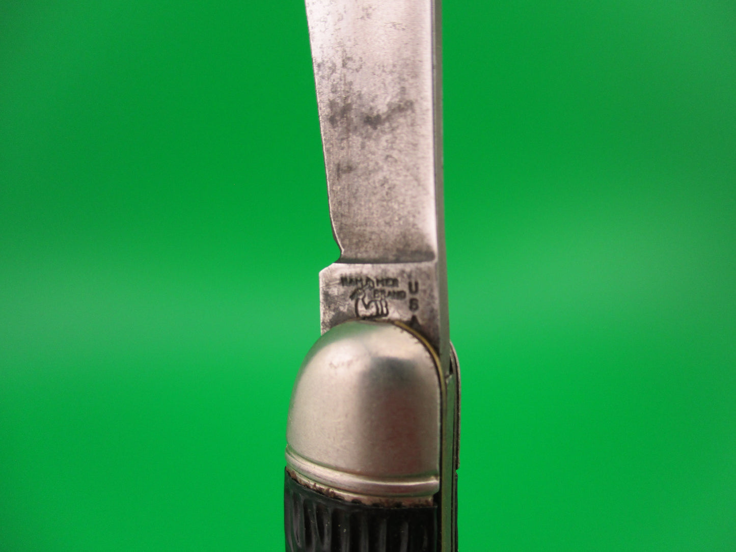 Hammer Brand Imperial Serpentine Jack Black jigged vintage switchblade knife