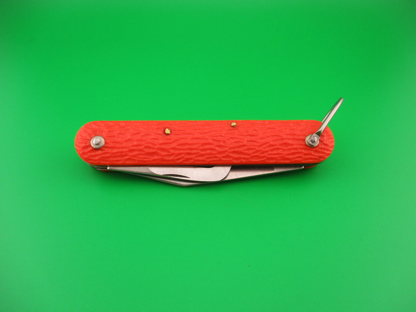 z CAMILLUS vintage MC1 Orange paratrooper automatic knife with hook blade