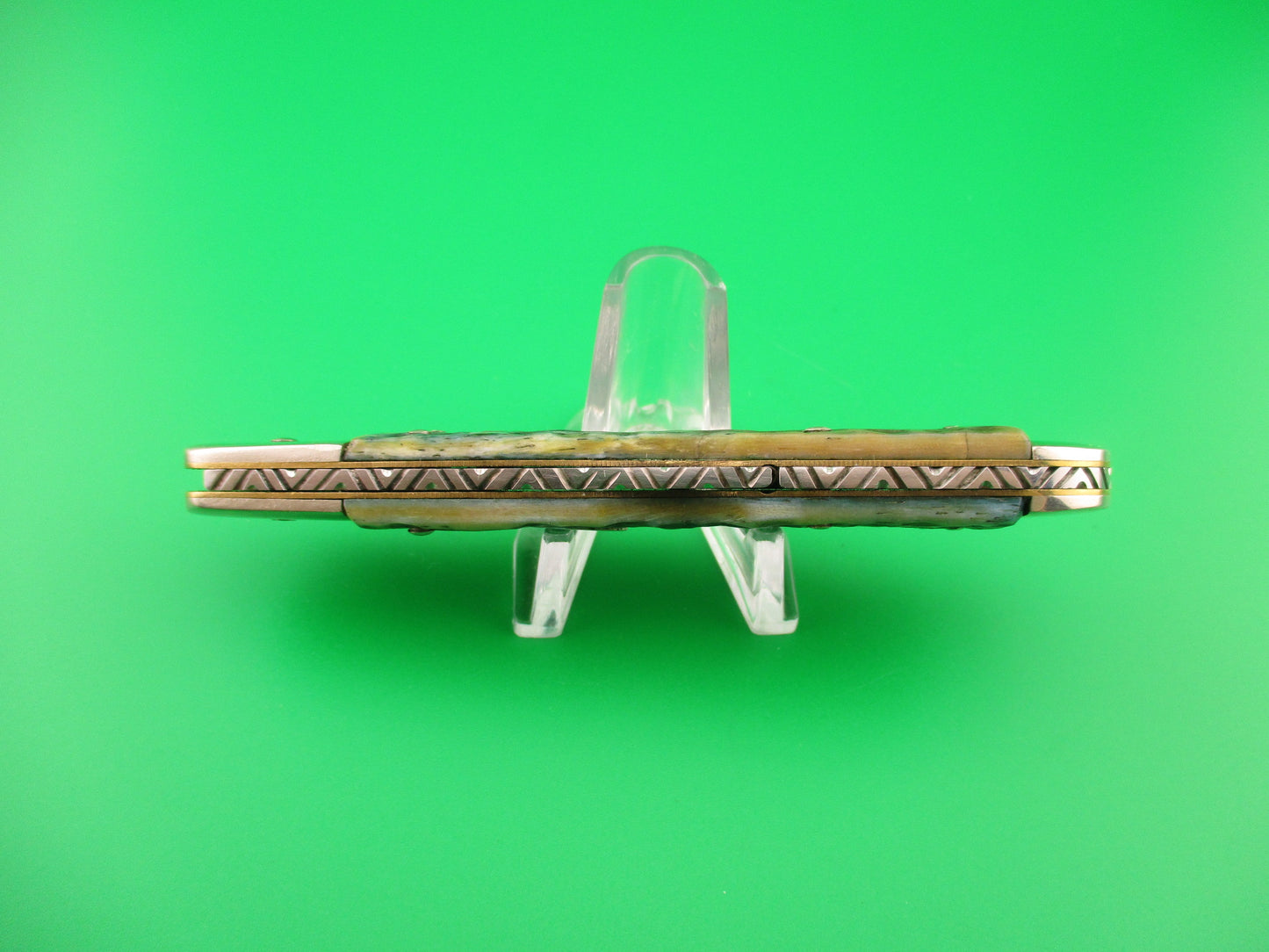 z CASE XX USA 61549L SS 4.25 inch Copperlock Greenbone Converted DA switchblade knife