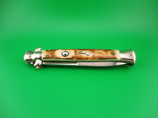 Walts LATAMA (Cat) 28cm Italian stiletto Bayonet Blade Stag switchblade knife