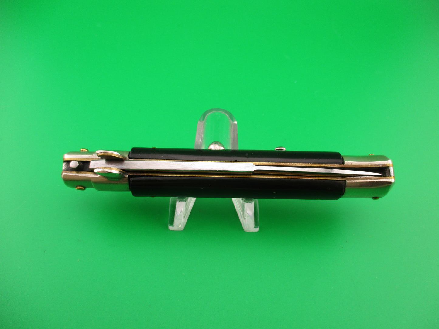 SPRING ROSTFREI 23cm Raimondo Italian Picklock BLACK 1950s vintage switchblade