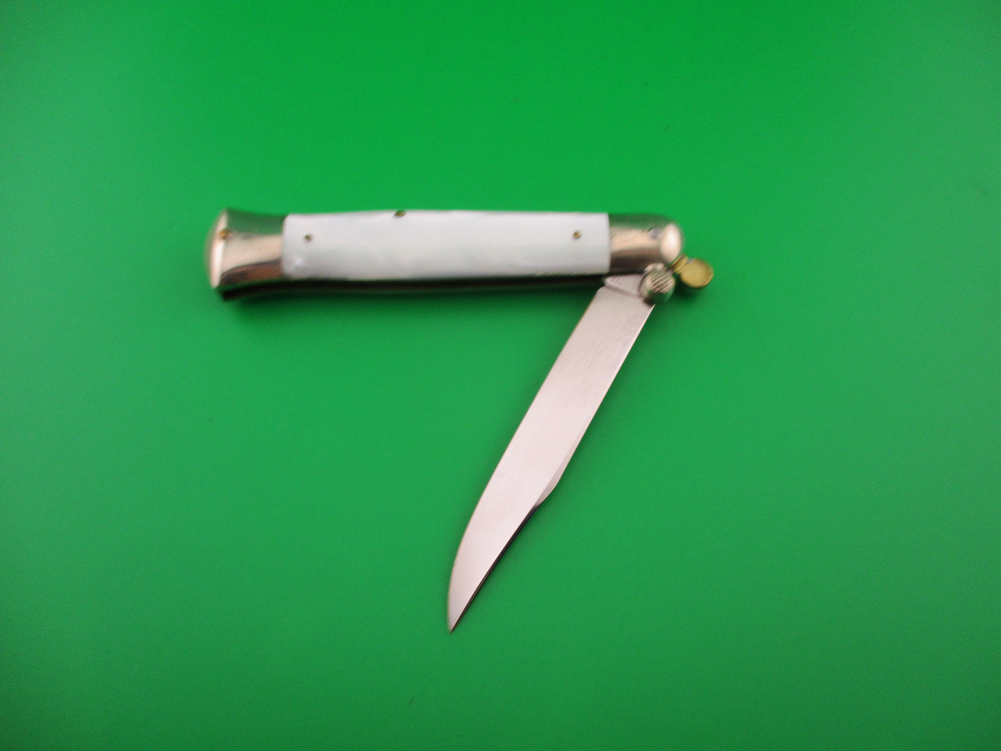 RAPID SZL ROSTFREI 19cm Italian Knob open manual Pearlex vintage knife