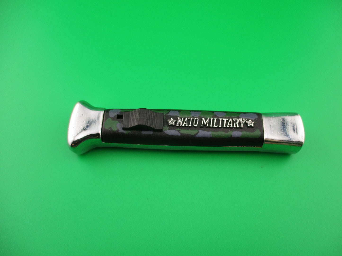 STAINLESS ROSTFREI 21cm Camouflage OTF DA Chrome Chef's Hat bolsters automatic knife