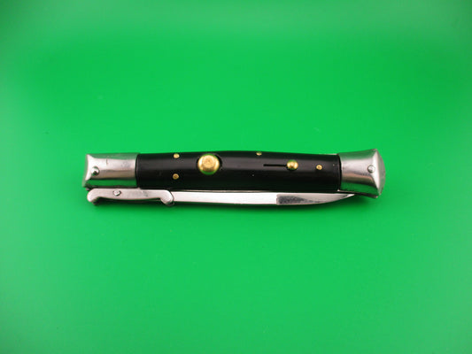 STAINLESS STEEL 22cm Japanese vintage Swing Guard Rizzuto style automatic knife