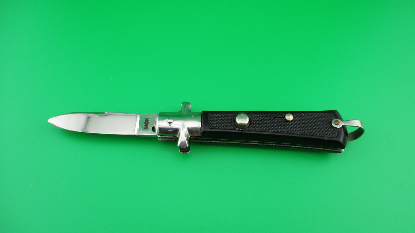 INOX 16cm French Bargeon Automatic knife with Short blade