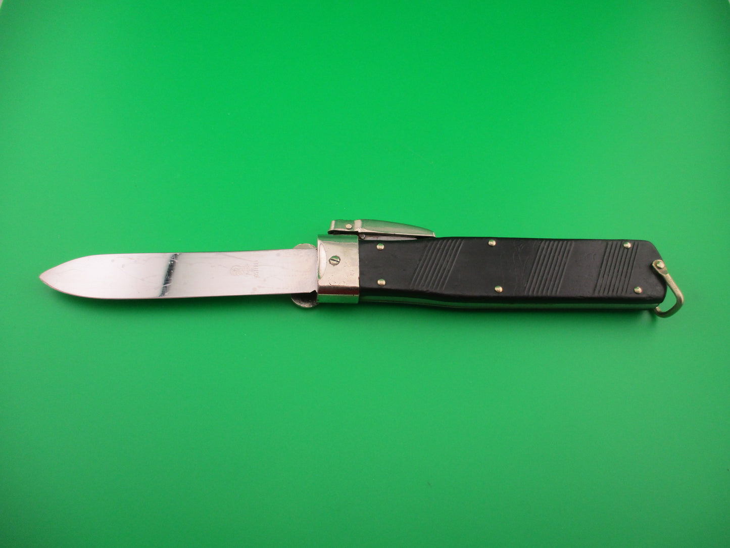 OTHELLO ROSTFREI 1960s 23cm German Trap door Gravity knife military