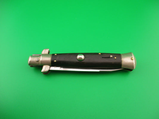 INOX PATENT 19cm Italian BOBC 1960s Vintage black horn automatic knife