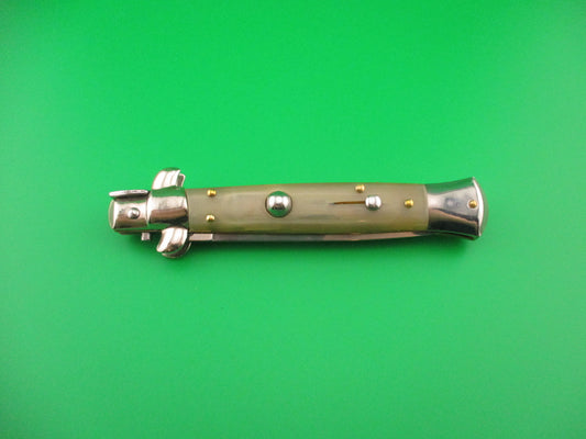 z AB STILETTO ITALY 23cm Italian Dagger Blade swivel bolster switchblade knife