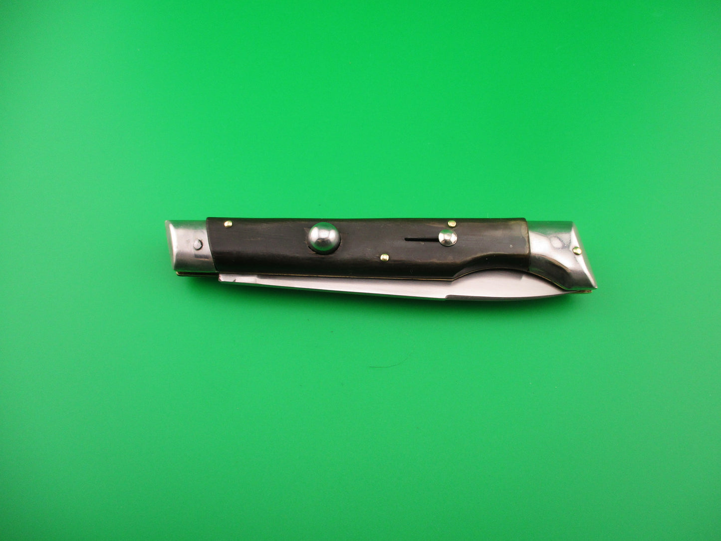 Jndiana EXTRA 23cm Italian Large Slant Bolster Vintage Horn automatic knife