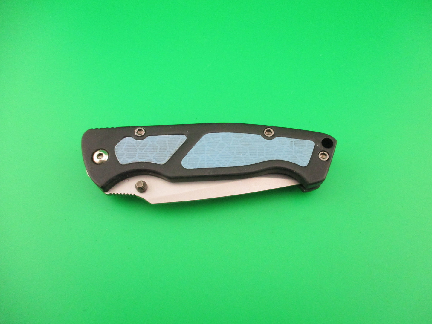 STAINLESS 8" COLT M-16 style Hidden Release DA Lockback automatic knife w Boot clip