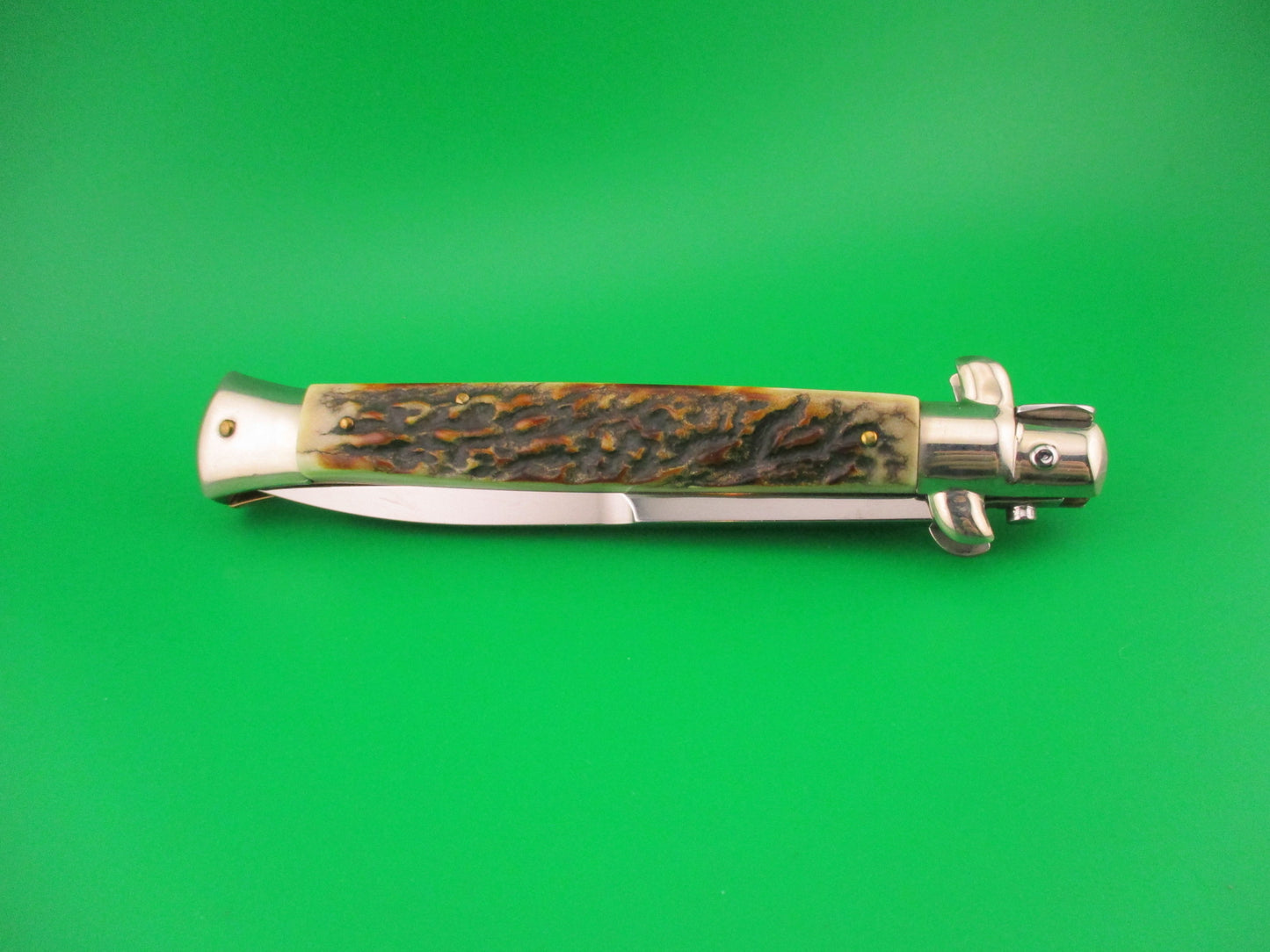Walts LATAMA (Cat) 28cm Italian stiletto Bayonet Blade Stag switchblade knife