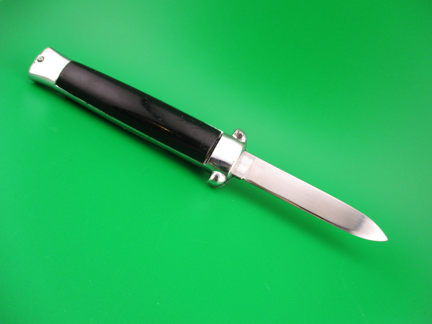 PATENT ROSTFREI 21cm Italian Vintage OTF DA Bullnose black automatic knife