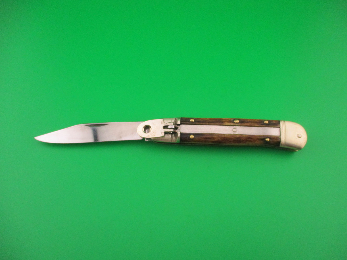 HUBERTUS SOLINGEN 10cm German Lever Stag West Germany automatic knife