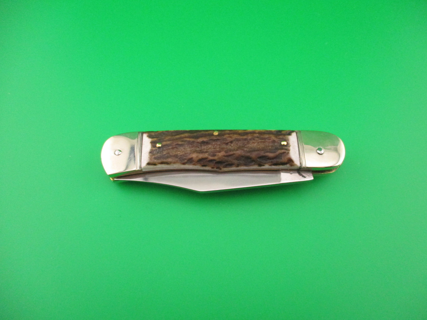 HUBERTUS SOLINGEN 11cm German Lever knife Stag Clip blade automatic knife