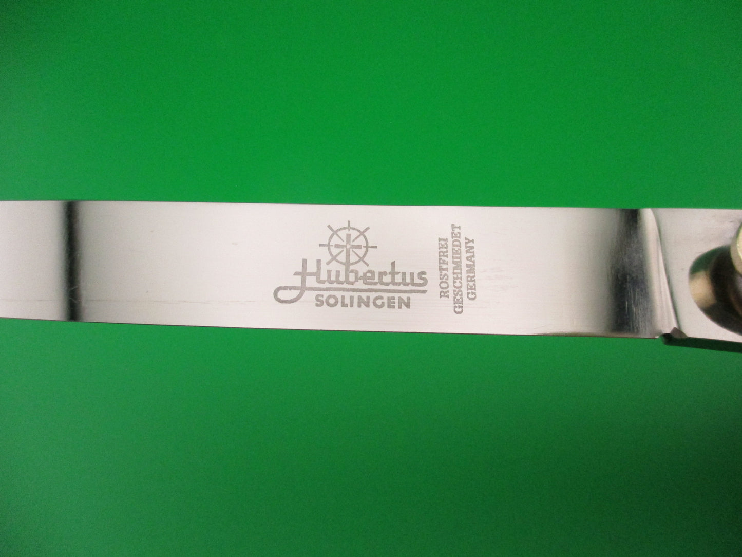 Hubertus 14cm German Lever Slimline Spear blade Horn handled automatic knife