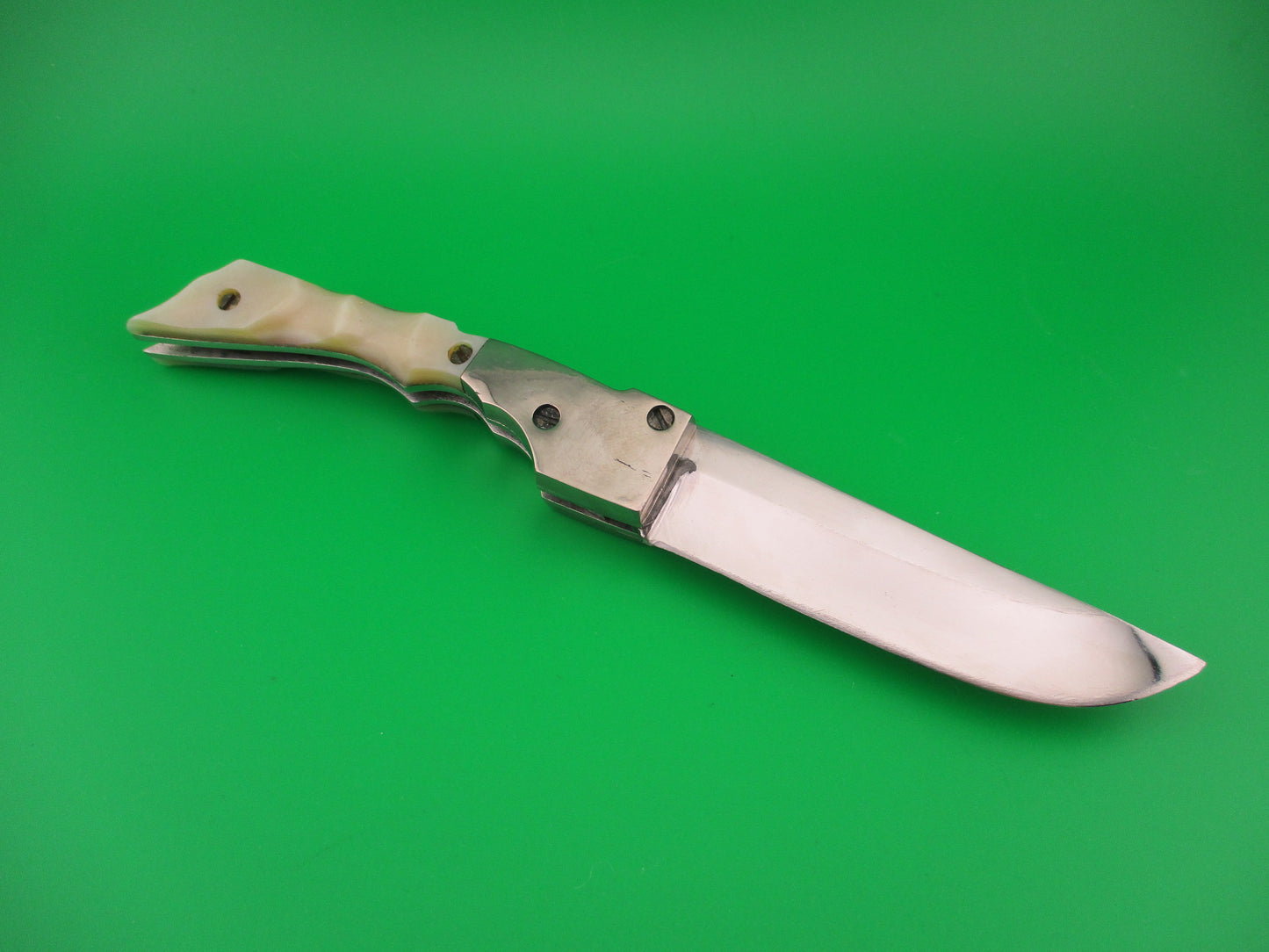 RPK 19cm Russian Prison Knife Gunstock Cream vintage automatic knife