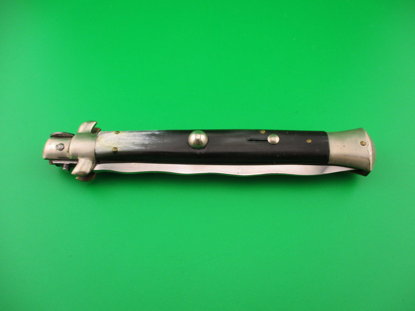 M ITALY INOX 28cm Italian Picklock Kris blade 1950s Horn automatic knife