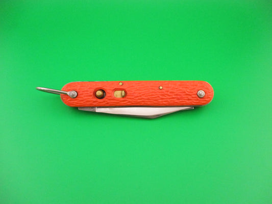z CAMILLUS vintage MC1 Orange paratrooper automatic knife with hook blade