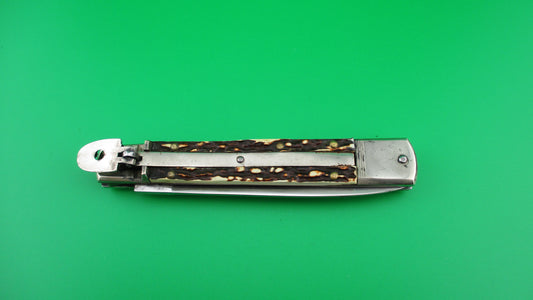 HUBERTUS SOLINGEN ROSTFREI 11cm German Slimline lever switchblade stamped