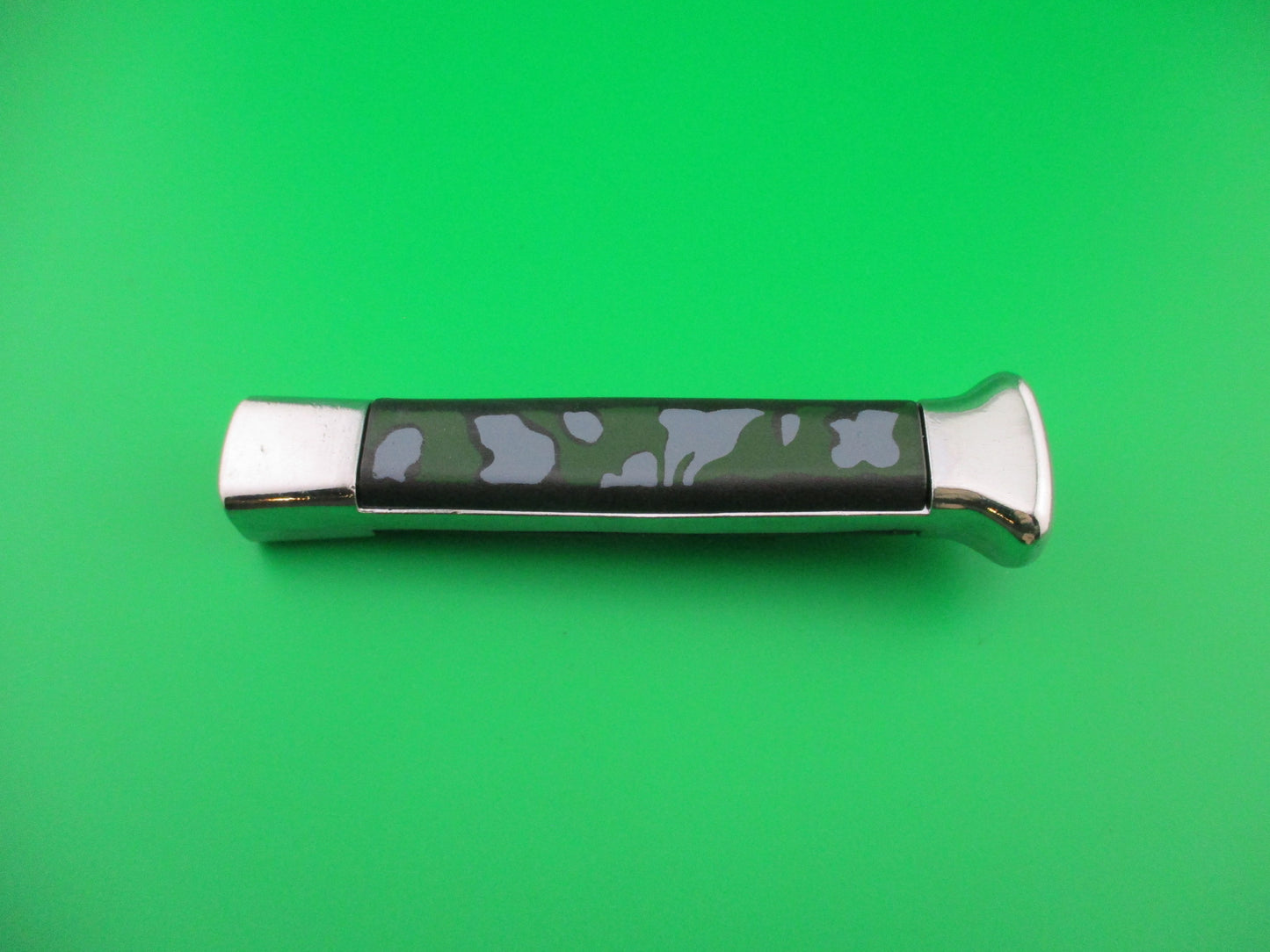 STAINLESS ROSTFREI 21cm Camouflage OTF DA Chrome Chef's Hat bolsters automatic knife