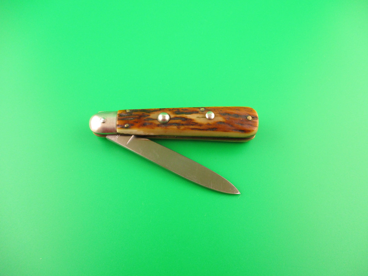 Rostfrei 16cm Italian Stag Cigar Slip joint 1970s vintage switchblade jack knife