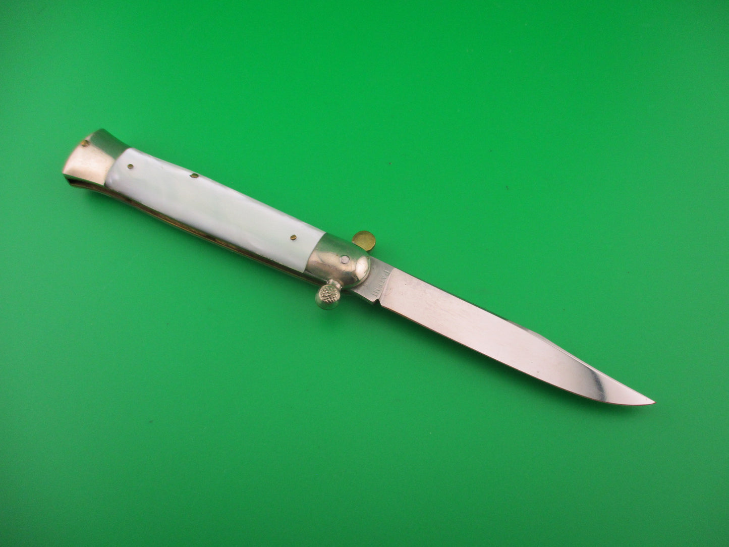 RAPID SZL ROSTFREI 19cm Italian Knob open manual Pearlex vintage knife