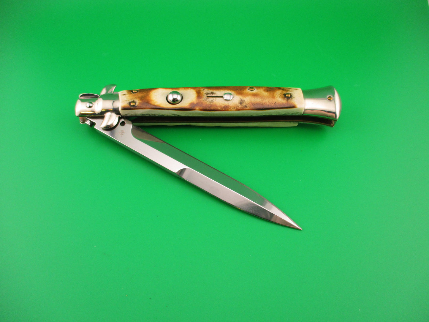 Walts LATAMA (Cat) 28cm Italian stiletto Bayonet Blade Stag switchblade knife