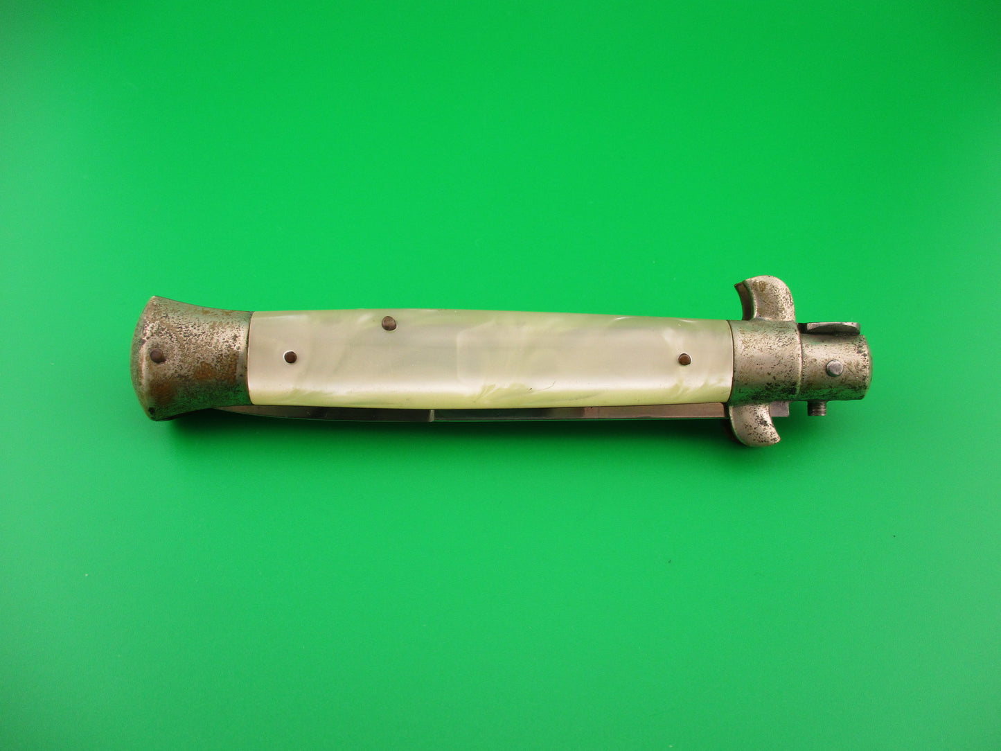 Rostfrei (slant) 23cm Italian Picklock Pearlex vintage 1950s automatic knife