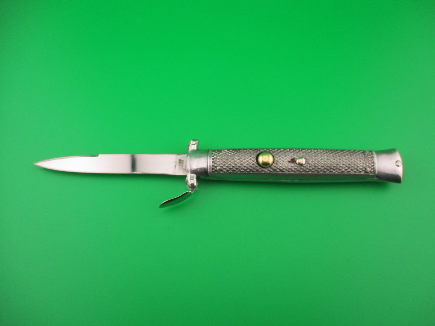 C JUL HERBERTZ IMPORT 21cm Italian Trapdoor OTF 1960s Vintage Aluminum automatic knife