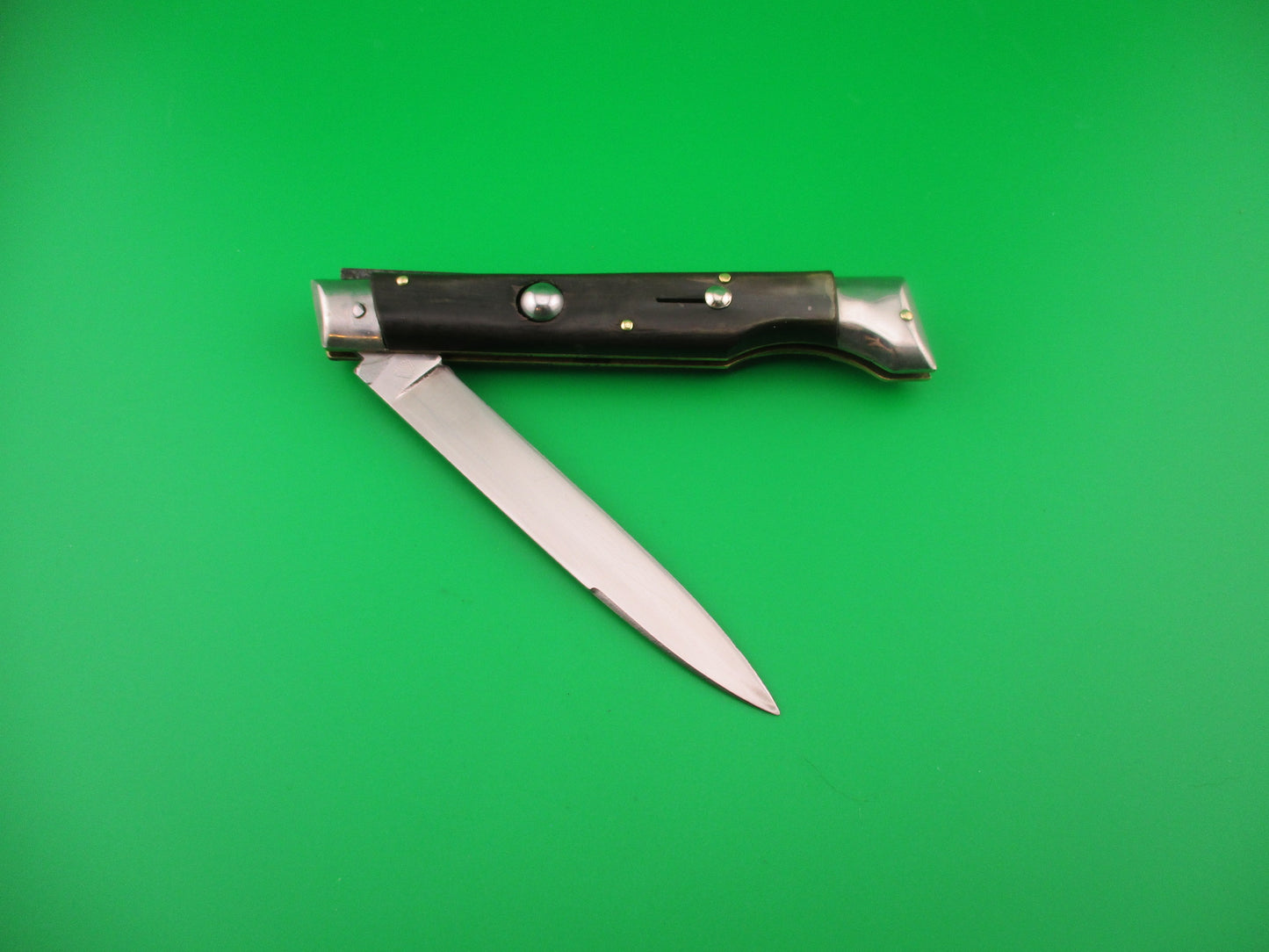 Jndiana EXTRA 23cm Italian Large Slant Bolster Vintage Horn automatic knife