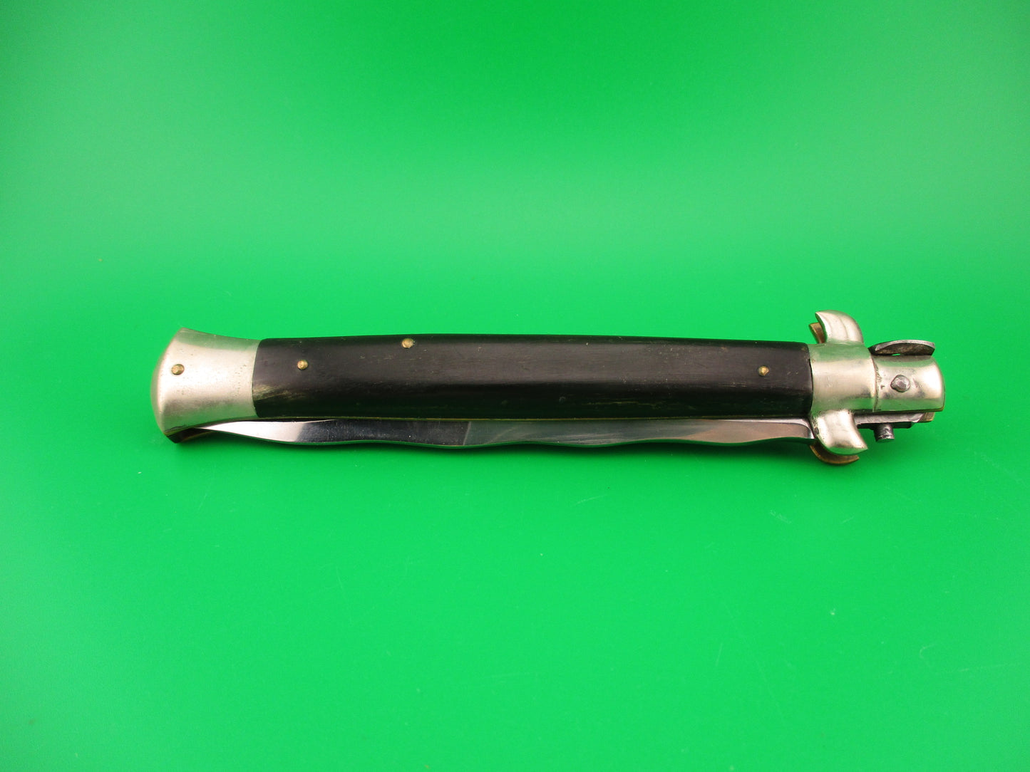 M ITALY INOX 28cm Italian Picklock Kris blade 1950s Horn automatic knife